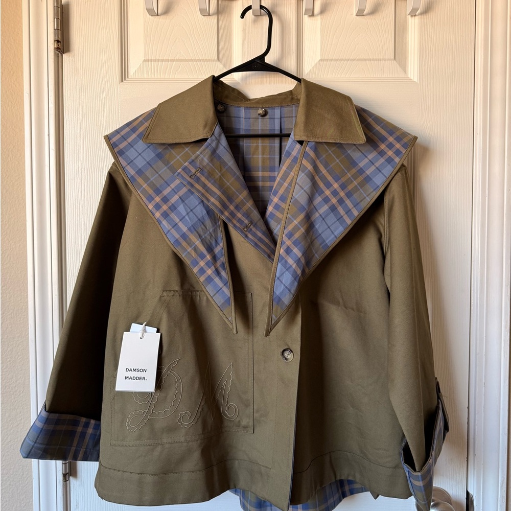 Damson Madder reversible trench coat - Picture 3 of 5